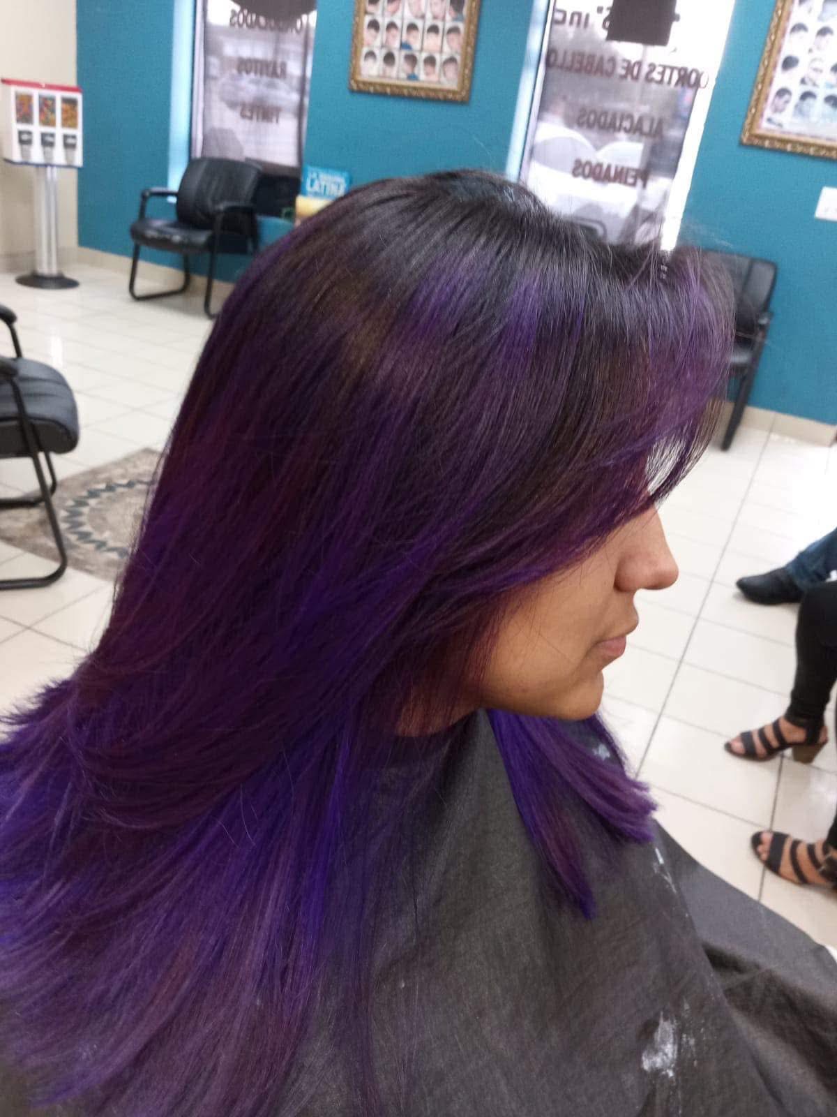 Cabello morado